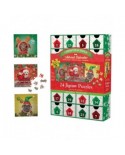 Puzzle 50 piese Eurographics - Advent Calendar - Christmas Dogs - 24 Puzzles (Eurographics-8924-5738)