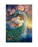 Puzzle 1000 piese Grafika - Josephine Wall: Peacock Daze (Grafika-F-32365)