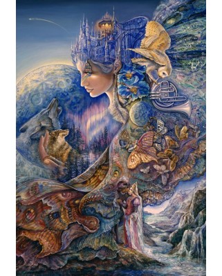 Puzzle 1000 piese Grafika - Josephine Wall: Once in a Blue Moon (Grafika-F-32367)