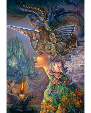 Puzzle 1000 piese Grafika - Josephine Wall: My Lady Unicorn (Grafika-F-32383)