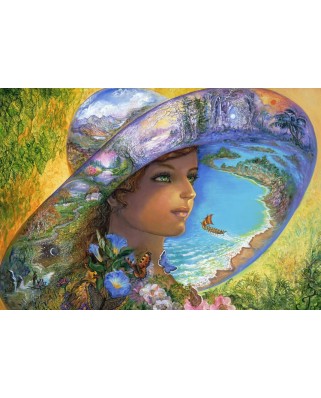 Puzzle 1000 piese Grafika - Josephine Wall: Hat of Timeless Places (Grafika-F-32386)