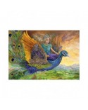 Puzzle 1000 piese Grafika - Josephine Wall: Peacock Princess (Grafika-F-32391)