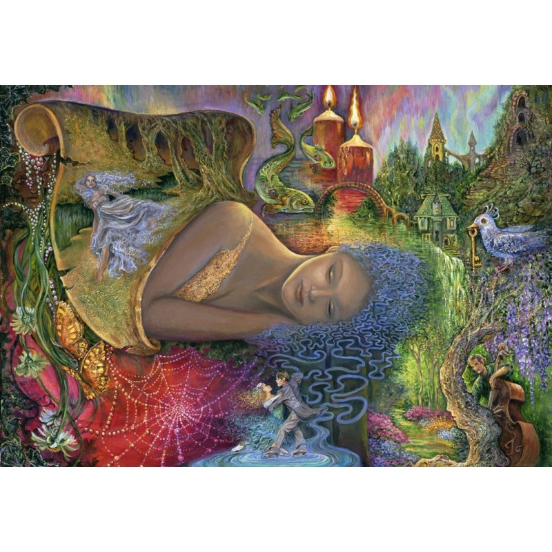 Puzzle 1000 piese Grafika - Josephine Wall: Dreaming in Color (Grafika-F-32394)