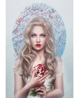 Puzzle 1000 piese Grafika - Cris Ortega: Blood Rose (Grafika-F-32433)