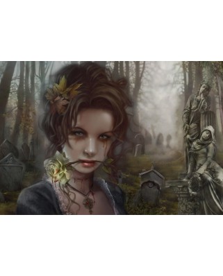 Puzzle 1000 piese Grafika - Cris Ortega: The Graveyard (Grafika-F-32493)