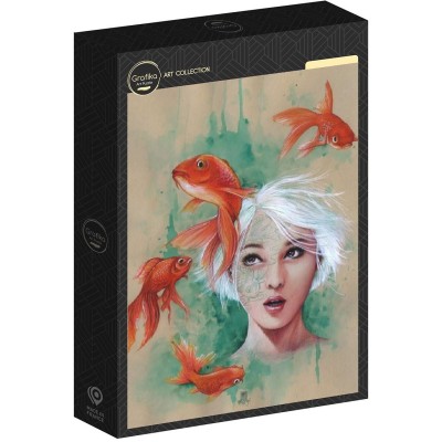 Puzzle 1000 piese Grafika - Misstigri:La Demoiselle Aux... 2