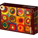 Puzzle 300 piese Grafika - Vassily Kandinsky: Color Study:Squares with Concentric Circles (Grafika-F-32670)