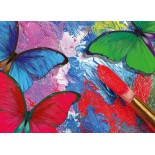Puzzle 204 piese Grafika - Butterflies in Painting (Grafika-F-32672)