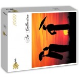 Puzzle 1000 piese Grafika - Geisha at Sunset (Grafika-T-02257)