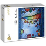 Puzzle 1000 piese Grafika - Anne Poire and Patrick Guallino:Echelle Jouant Crescendo (Grafika-T-02260)