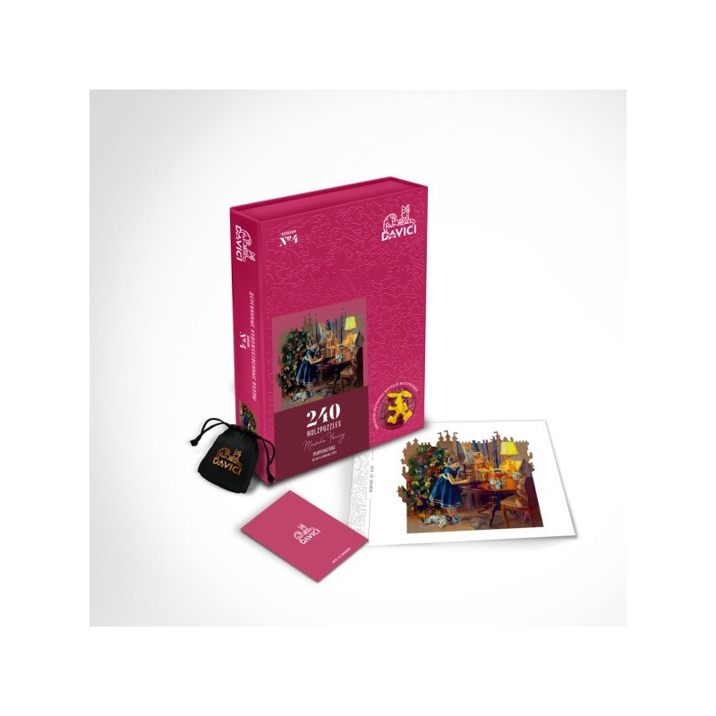 Puzzle 240 piese din lemn Davici -...