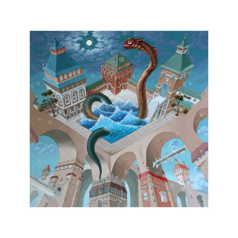 Puzzle 125 piese din lemn Davici -...