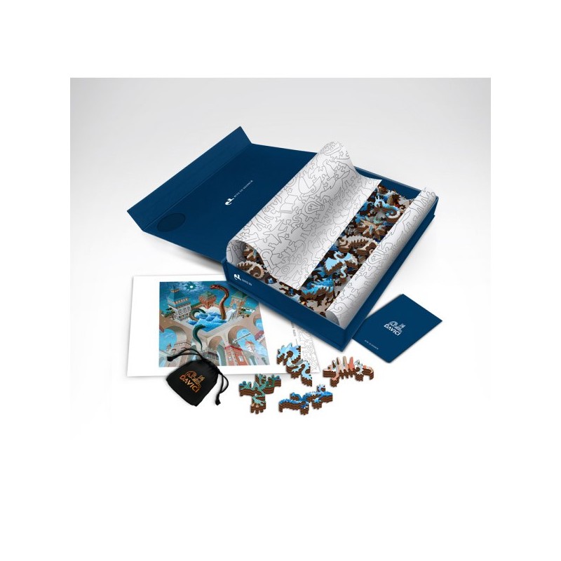 Puzzle 125 piese din lemn Davici -...