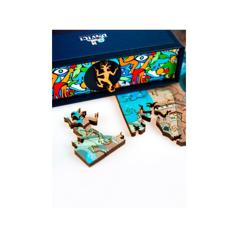 Puzzle 125 piese din lemn Davici -...