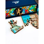 Puzzle 125 piese din lemn Davici - Colorfoul Dragon Bathing (HCM-Kinzel-69171)