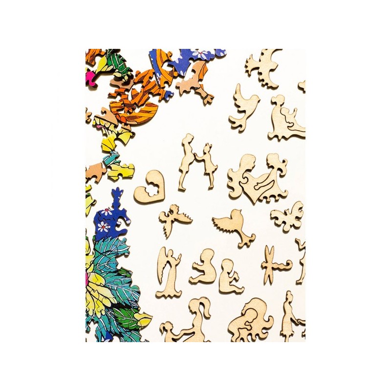 Puzzle 300 piese fata/verso din lemn...