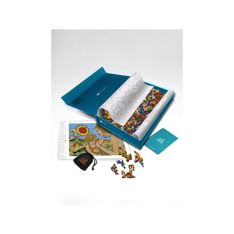 Puzzle 300 piese fata/verso din lemn...