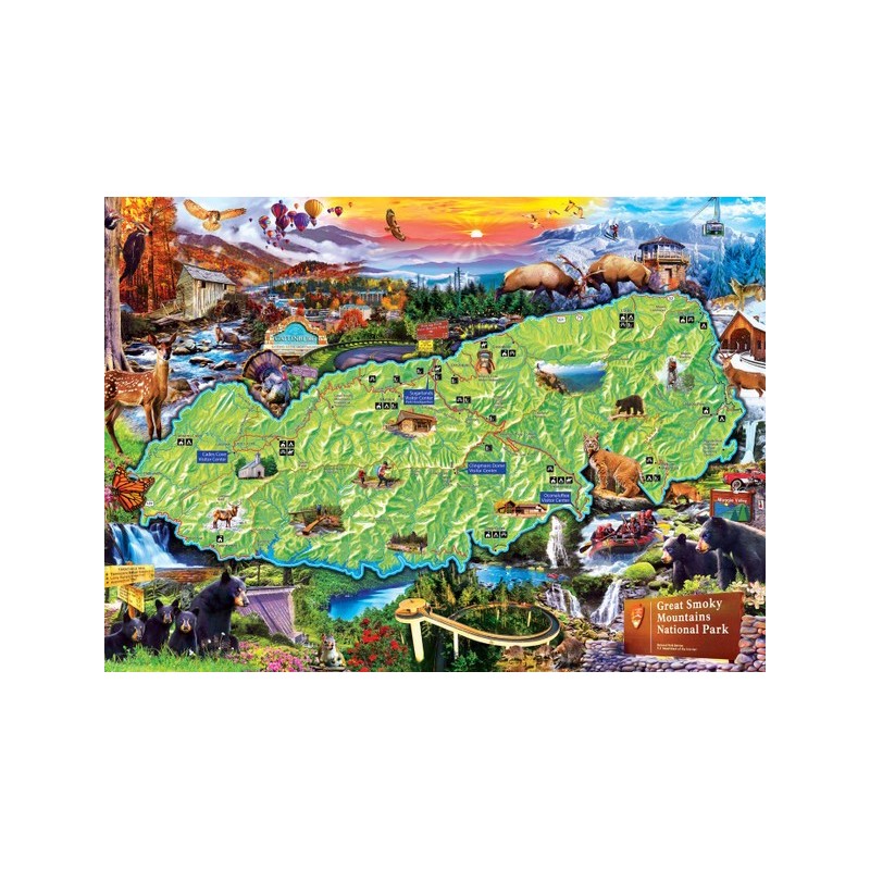 Puzzle 1000 piese Master Pieces - National Parks - Great Smoky Mountains (Master-Pieces-72146)