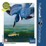 Puzzle 100 piese mini New York Puzzle Company - Belted Kingfisher Mini (New-York-Puzzle-Cb1856)