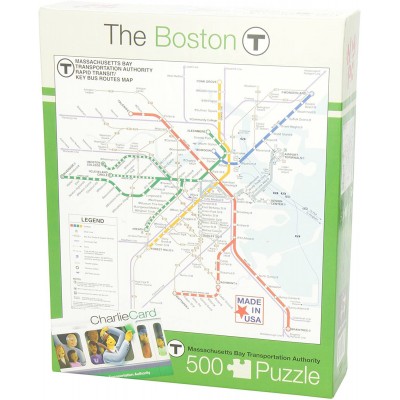 Puzzle 500 piese XXL New York Puzzle Company - Boston... 2