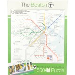 Puzzle 500 piese XXL New York Puzzle Company - Boston Transit Boston T (New-York-Puzzle-Sw121)