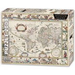 Puzzle 2000 piese Star Puzzle - Map Of The World (Star-Puzzle-1063)