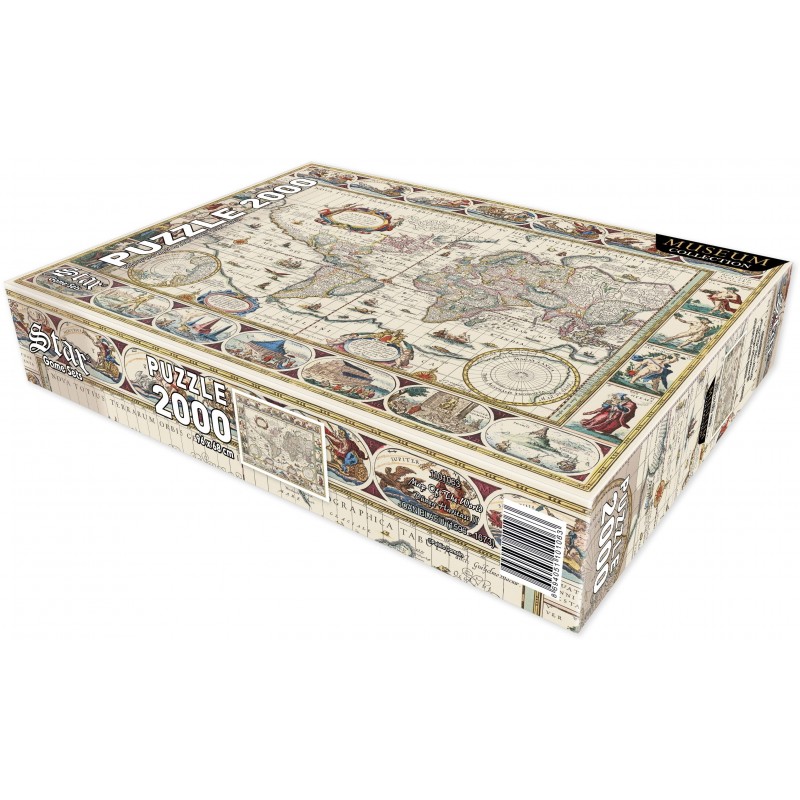Puzzle 2000 piese Star Puzzle - Map...