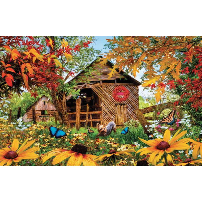 Puzzle 1000 piese SunsOut - Autumn Red and Gold (Sunsout-30106)