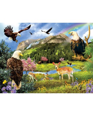 Puzzle 1000 piese SunsOut - Lori Schory: Eagle Valley (Sunsout-35019)