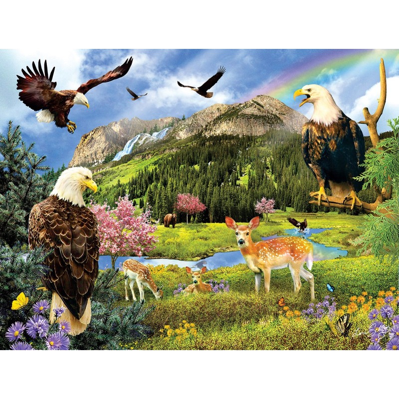 Puzzle 1000 piese SunsOut - Lori Schory: Eagle Valley (Sunsout-35019)