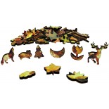 Puzzle 90 piese din lemn The Wild Puzzle - Friend of the Forest (The-Wild-Puzzle-759801)