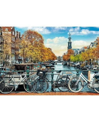 Puzzle 1000 piese Trefl - Autumn in Amsterdam - The Netherlands (Trefl-Prime-10702)