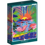 Puzzle 1000 piese Pieces & Peace - Sigal Orane:Flamants Roses (Pieces-And-Peace-0013)