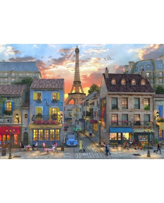 Puzzle 2000 piese Bluebird Puzzle - Dominic Davison: Streets of Paris (Bluebird-Puzzle-F-90013)