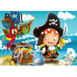 Puzzle 48 piese Bluebird Puzzle - The Treasure of the Pirate (Bluebird-Puzzle-F-90045)
