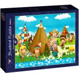 Puzzle 48 piese Bluebird Puzzle - Small Indian Tribe (Bluebird-Puzzle-F-90047)
