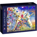 Puzzle 204 piese Bluebird Puzzle - Unicorn Dream (Bluebird-Puzzle-F-90076)