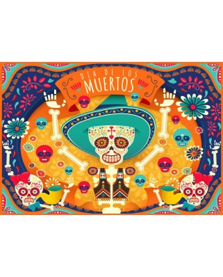 Puzzle 300 piese Bluebird Puzzle - Dia de los Muertos (Bluebird-Puzzle-F-90082)