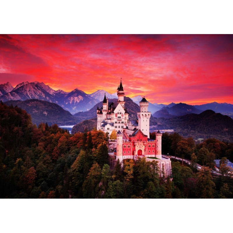 Puzzle 1000 piese Bluebird Puzzle - Neuschwanstein (Bluebird-Puzzle-F-90224)