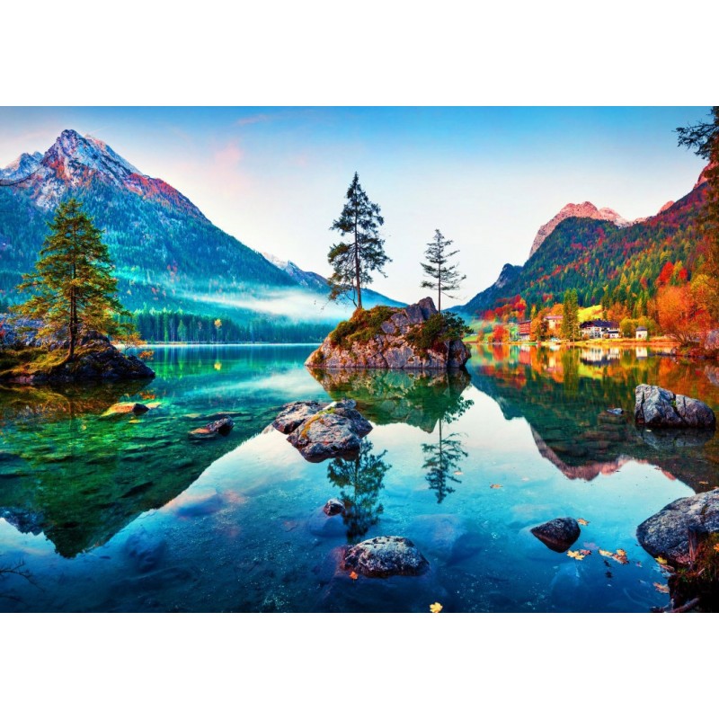 Puzzle 1000 piese Bluebird Puzzle - Hintersee Lake, Germany (Bluebird-Puzzle-F-90255)