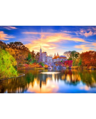 Puzzle 1000 piese Bluebird Puzzle - Belvedere Castle, New York (Bluebird-Puzzle-F-90257)