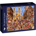 Puzzle 1500 piese Bluebird Puzzle - Francois Ruyer:La Cour Des Miracles ! (Bluebird-Puzzle-F-90317)