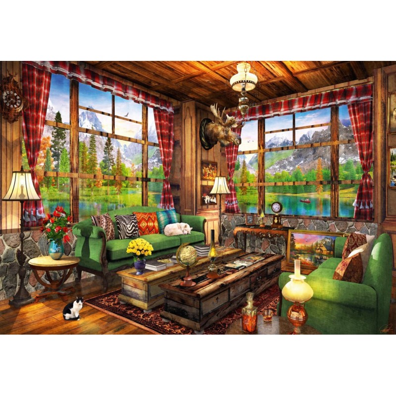 Puzzle 1000 piese Bluebird Puzzle - Dominic Davison: Mount Cabin View (Bluebird-Puzzle-F-90327)