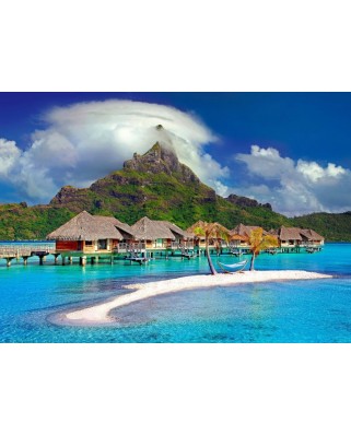 Puzzle 500 piese Bluebird Puzzle - Bora Bora, Tahiti (Bluebird-Puzzle-F-90336)