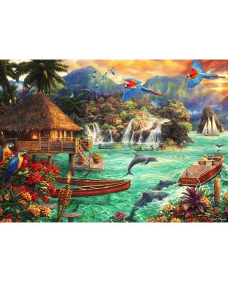 Puzzle 1500 piese Bluebird Puzzle - Chuck Pinson: Island Life (Bluebird-Puzzle-F-90346)