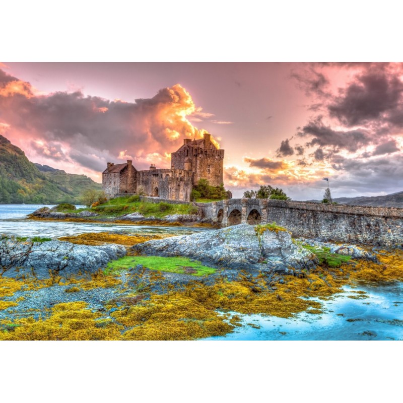 Puzzle 1000 piese Bluebird Puzzle - Eilean Donan Castle, Scotland (Bluebird-Puzzle-F-90355)