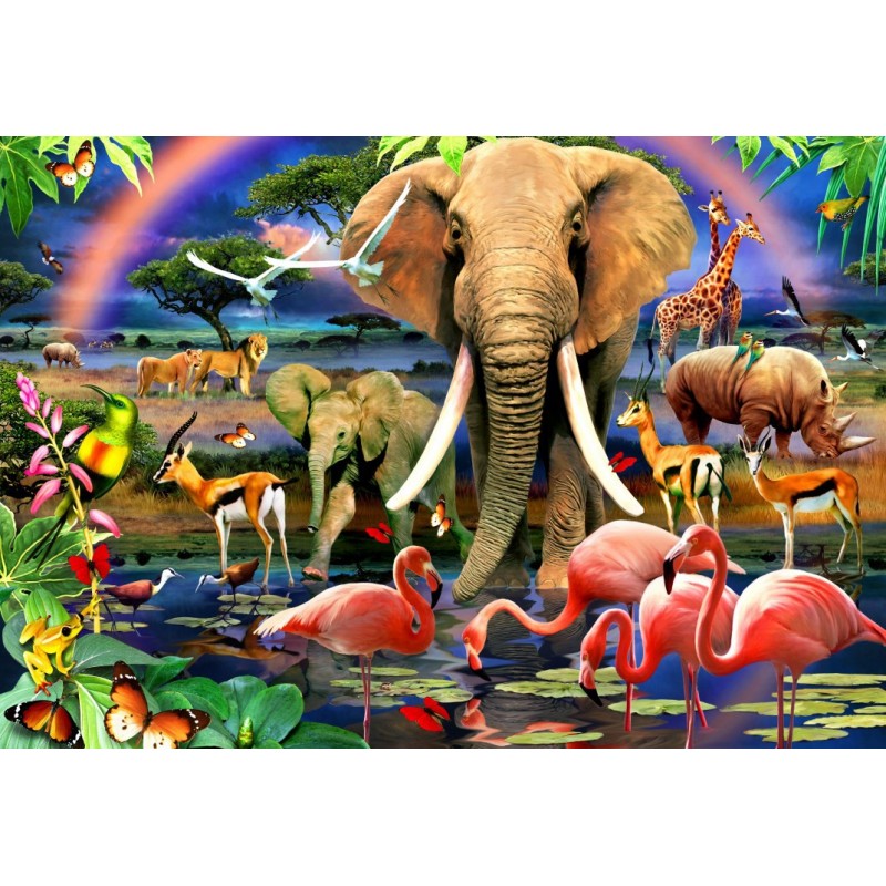 Puzzle 1000 piese Bluebird Puzzle - Robinson Howard: African Savannah (Bluebird-Puzzle-F-90358)