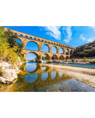 Puzzle 1000 piese Bluebird Puzzle - Pont du Gard, France (Bluebird-Puzzle-F-90376)