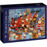 Puzzle 12 piese Bluebird Puzzle - Francois Ruyer:Ready for Christmas Delivery Season (Bluebird-Puzzle-F-90407)