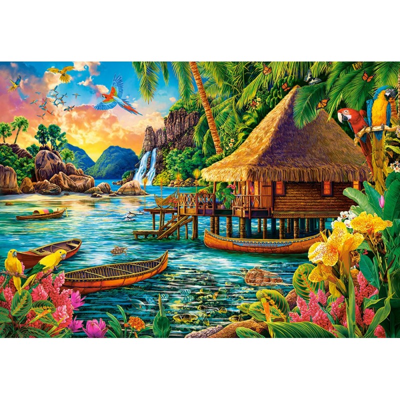 Puzzle 1000 piese Castorland - Tropical Island (Castorland-104871)